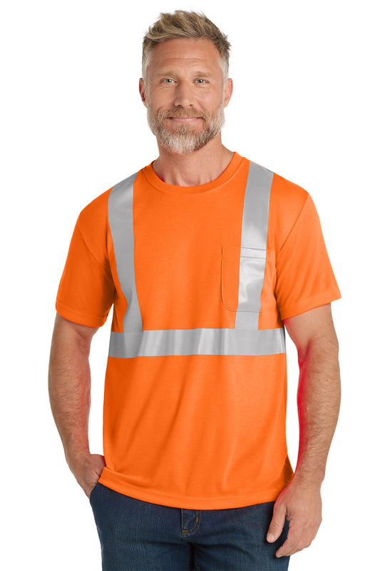 CornerStone ANSI 107 Class 2 Safety T-Shirt in safety orange