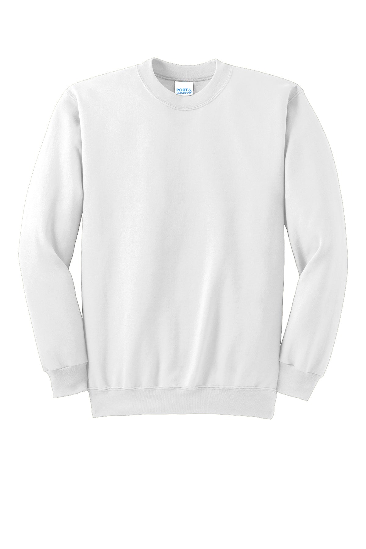Port & Company Essential Fleece Crewneck Sweatshirt PC90 in White