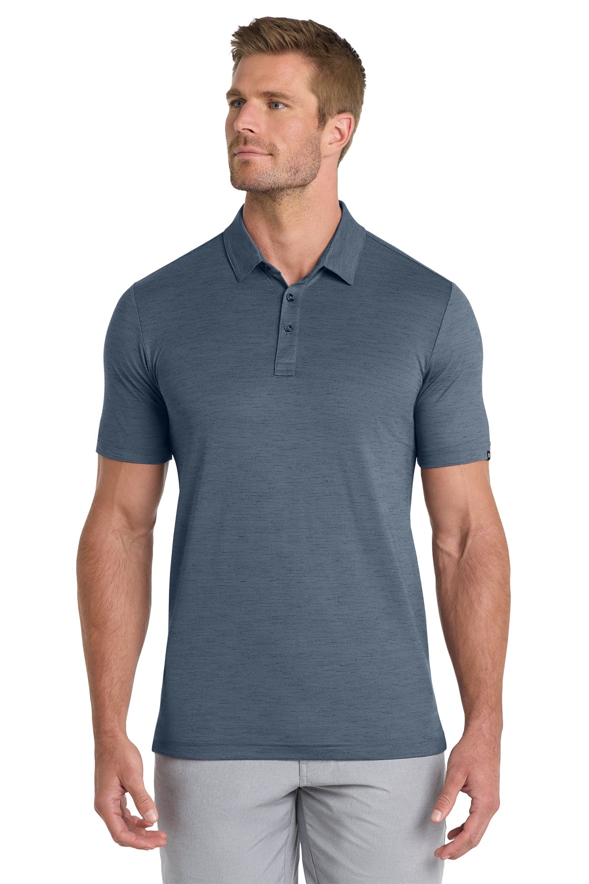 TravisMathew Auckland Slub Polo in Blue Nights, style TM1MW451