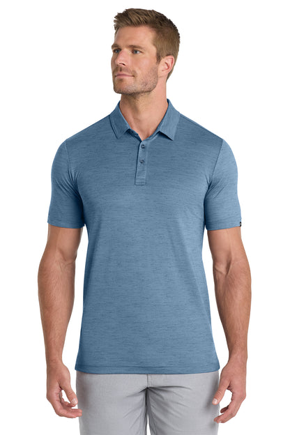 TravisMathew Auckland Slub Polo in Riviera Blue, style TM1MW451