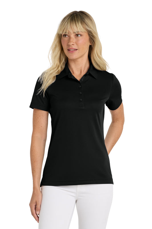 TravisMathew Women's Oceanside Solid Polo in Black, style TM1WW001