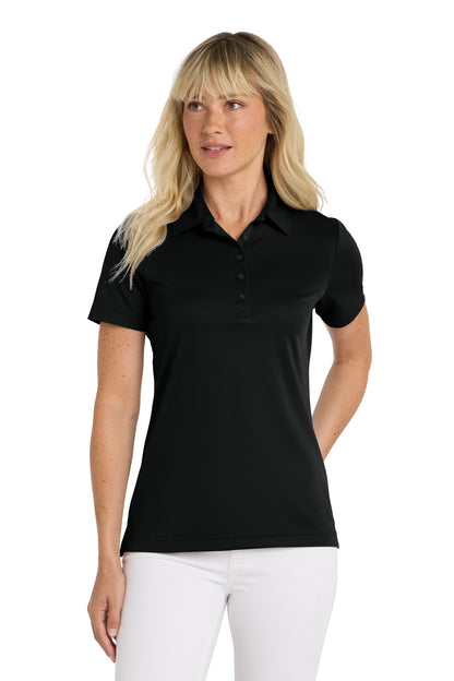 TravisMathew Women's Oceanside Solid Polo in Black, style TM1WW001