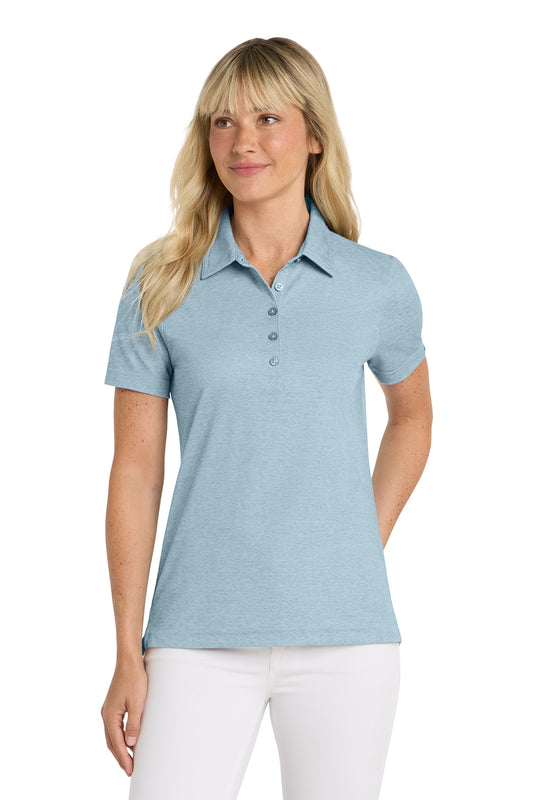 TravisMathew Women's Oceanside Heather Polo in Allure Heather, style TM1WW002