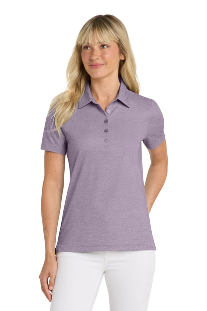 TravisMathew Women's Oceanside Heather Polo in Purple Sage Heather, style TM1WW002