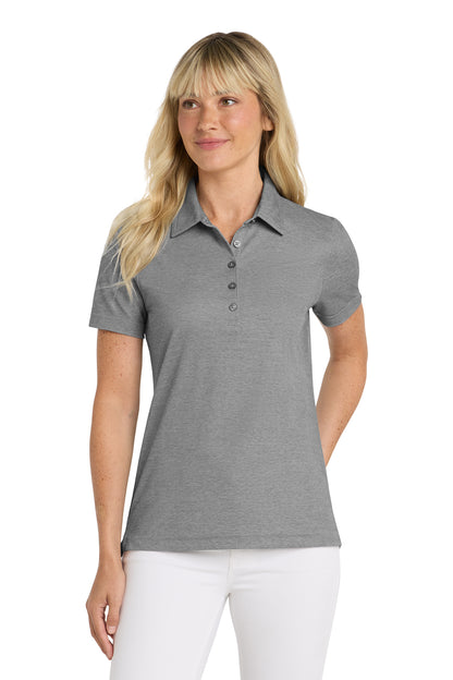 TravisMathew Women's Oceanside Heather Polo in Quiet Shade Grey Heather, style TM1WW002