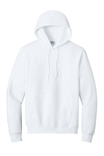 Port & Company Essential Fleece Pullover Hooded Sweatshirt PC90H in White