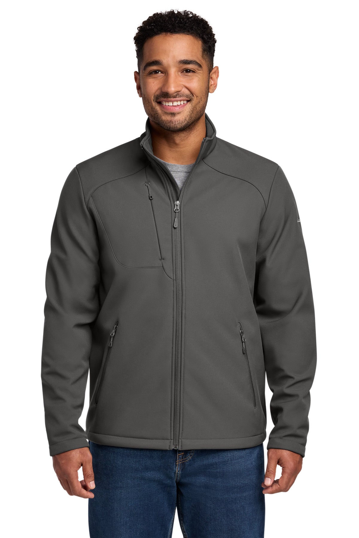 Eddie Bauer Stretch Soft Shell Jacket in Iron Gate, style EB544