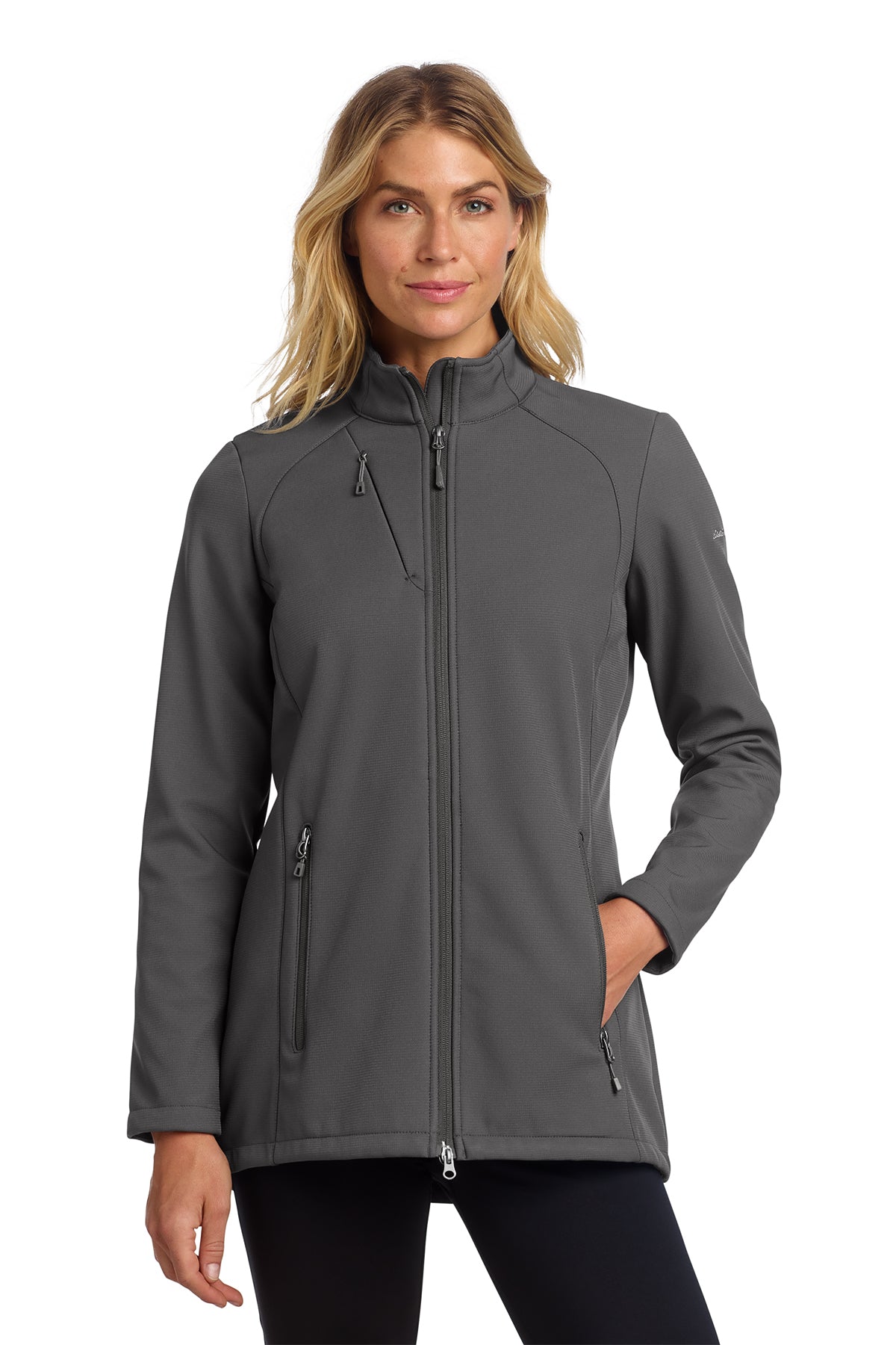Eddie Bauer Women's Stretch Soft Shell Jacket in Iron Gate, style EB545