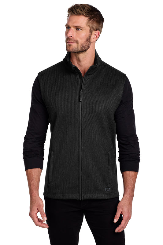 OGIO Grit Fleece Vest in Blacktop, style OG730