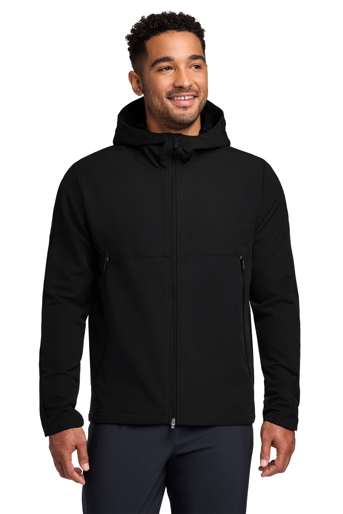 Nike Hooded Soft Shell Jacket in Black, style NKDR1543