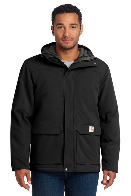 Carhartt® Super Dux Insulated Hooded Coat in Black, style CT105533