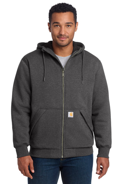 Carhartt® Midweight Thermal-Lined Full-Zip Sweatshirt in Carbon Heather, style CT104078