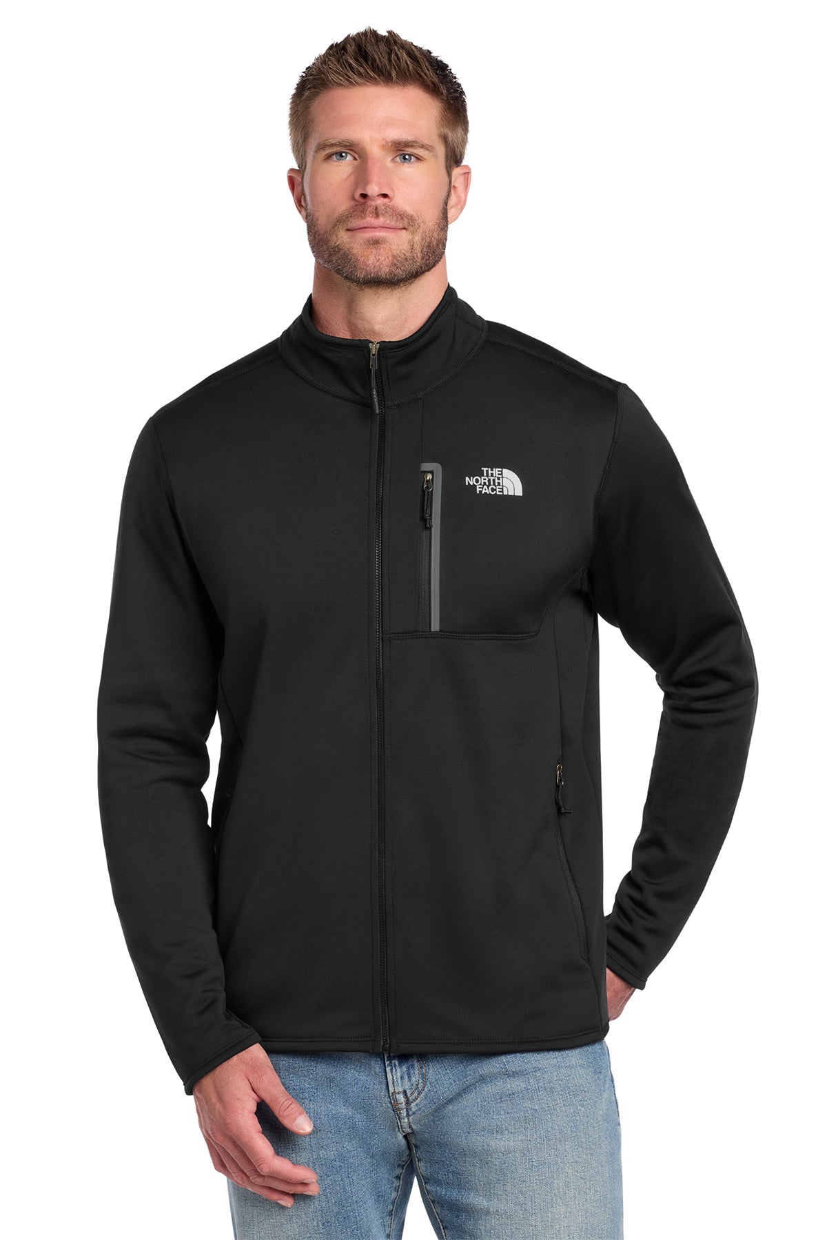 The North Face Skyline Full-Zip Fleece Jacket in TNF Black, style NF0A7V64