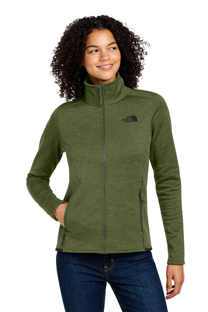 The North Face Women's Skyline Full-Zip Fleece Jacket in Four Leaf Clover Heather, style NF0A7V62