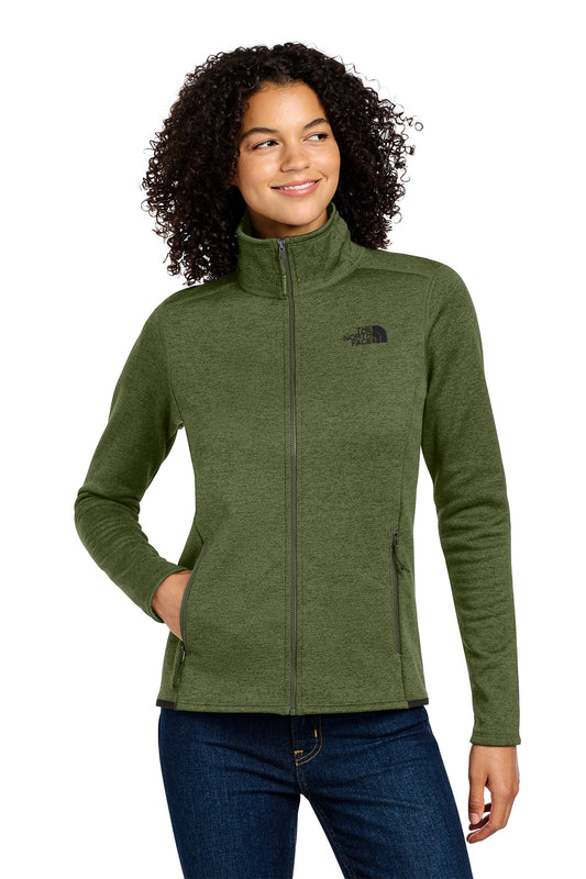 The North Face Women's Skyline Full-Zip Fleece Jacket in Four Leaf Clover Heather, style NF0A7V62