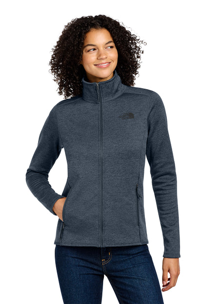 The North Face Women's Skyline Full-Zip Fleece Jacket in Urban Navy Heather, style NF0A7V62