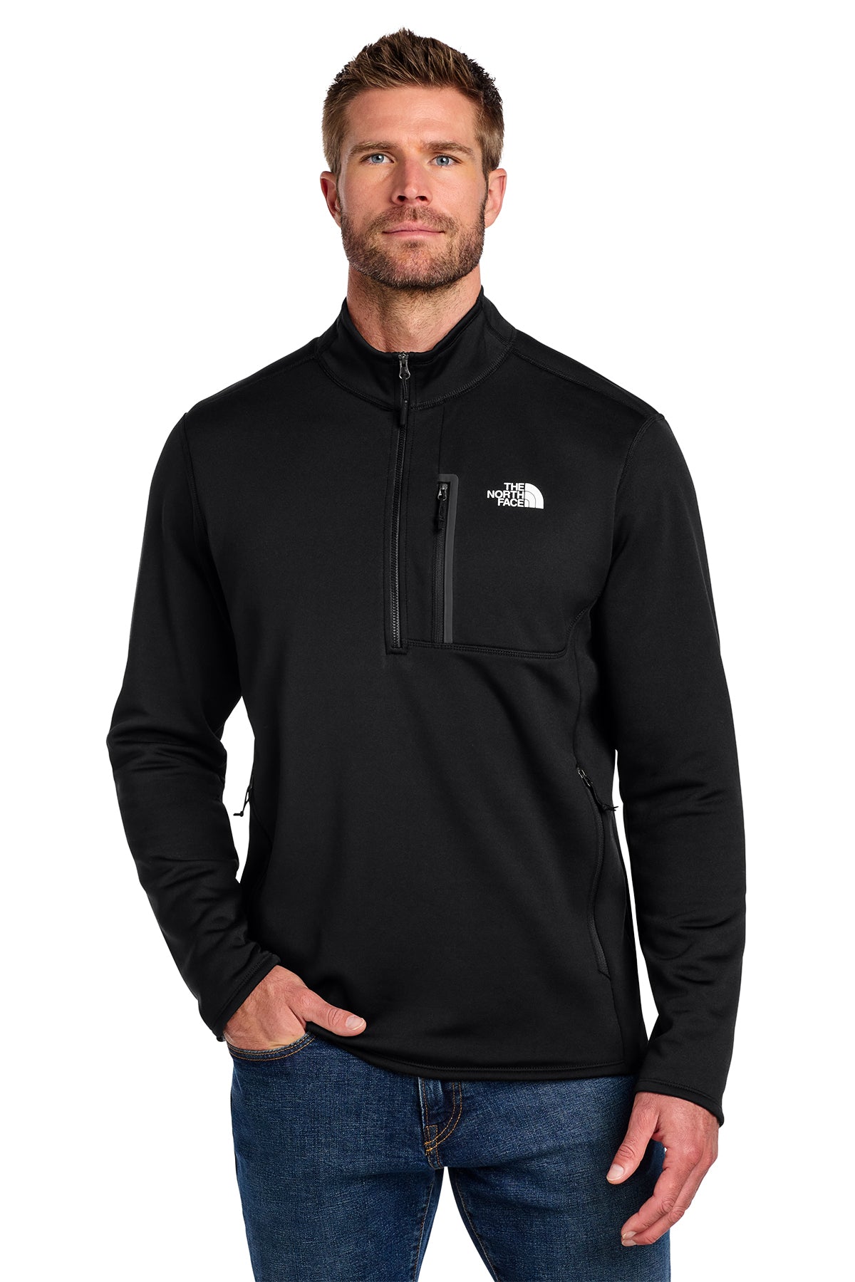 The North Face Skyline 1/2-Zip Fleece in TNF Black, style NF0A7V63