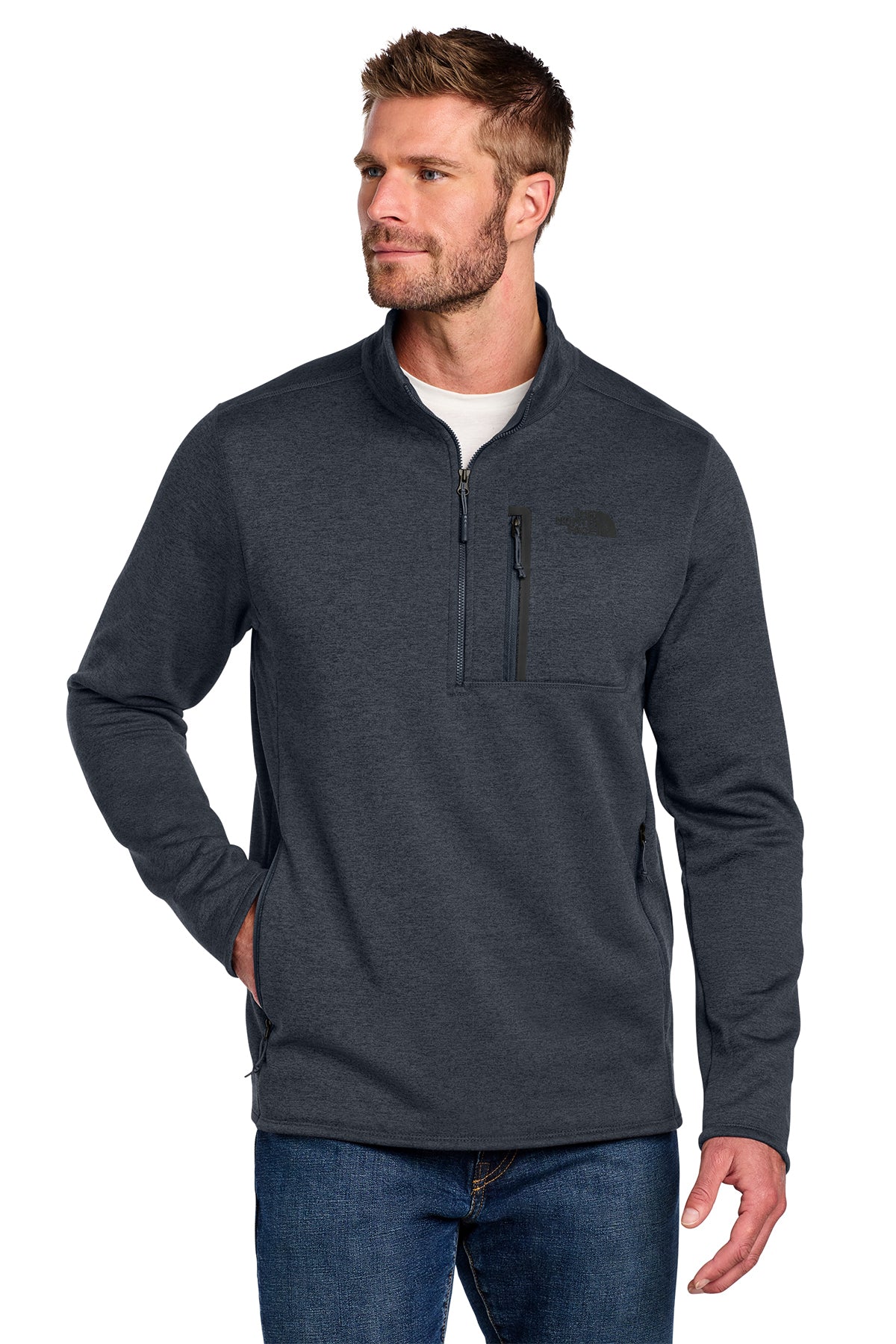 The North Face Skyline 1/2-Zip Fleece in Urban Navy Heather, style NF0A7V63
