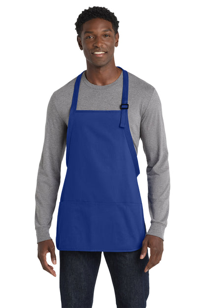 Port Authority Medium-Length Apron with Pouch Pockets in royal