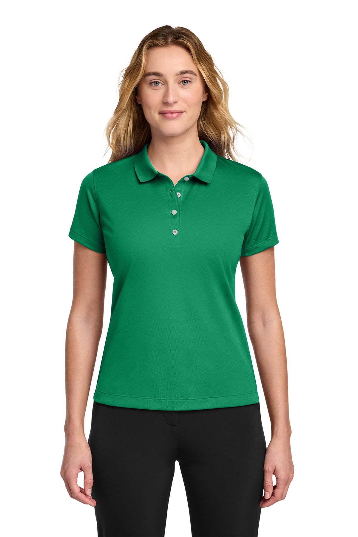 Nike Women's Tech Basic Dri-FIT Polo in Lucky Green, style 203697