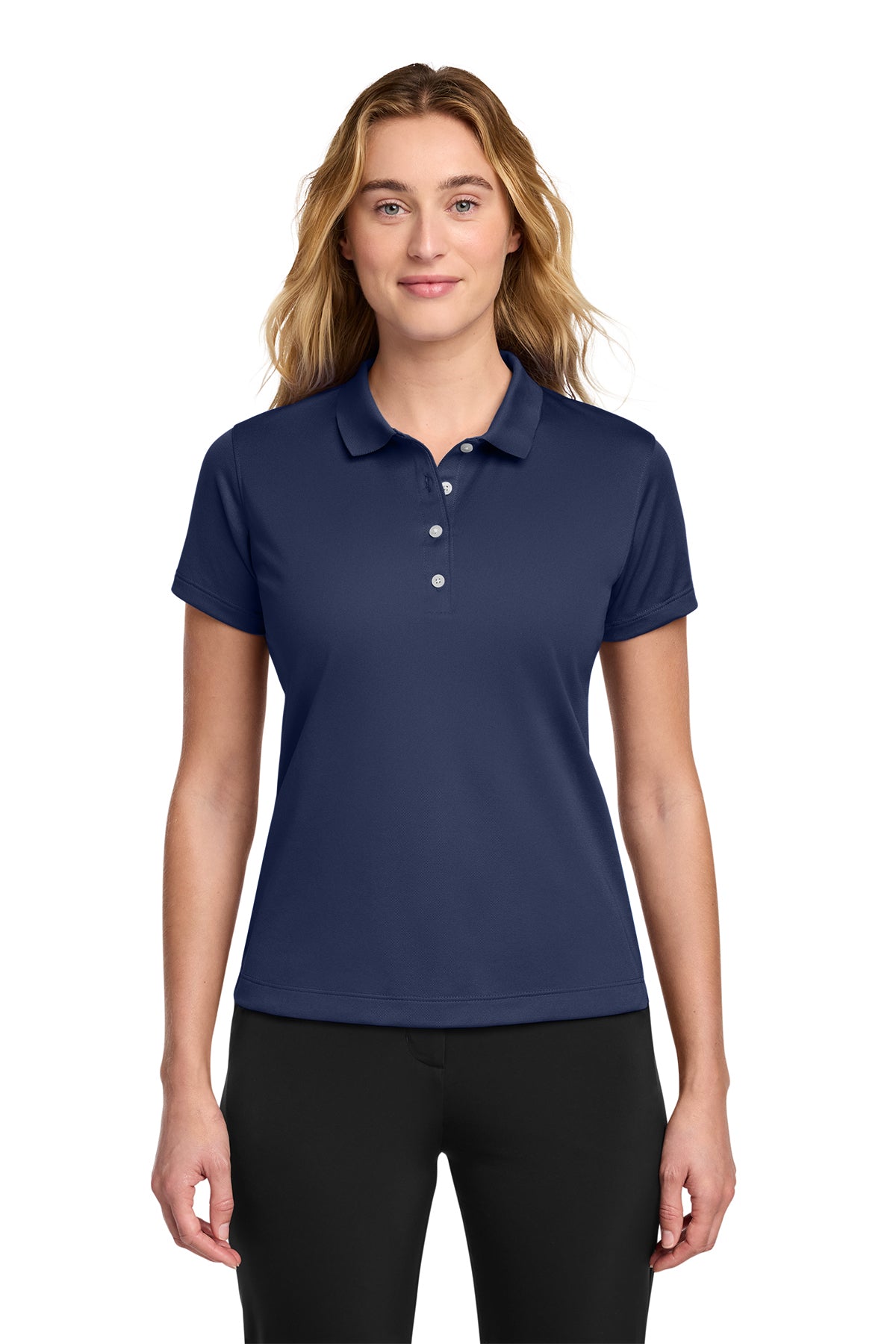 Nike Women's Tech Basic Dri-FIT Polo in Midnight Navy, style 203697