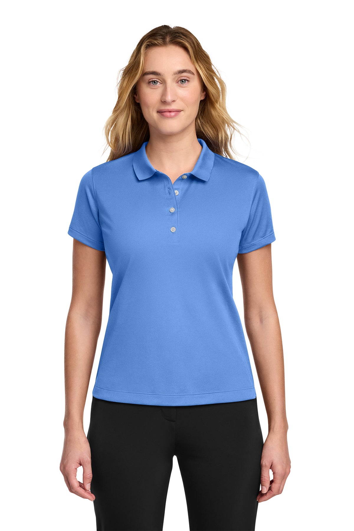 Nike Women's Tech Basic Dri-FIT Polo in University Blue, style 203697