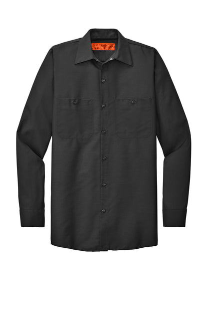 Red Kap Long Sleeve Industrial Work Shirt SP14 in Charcoal