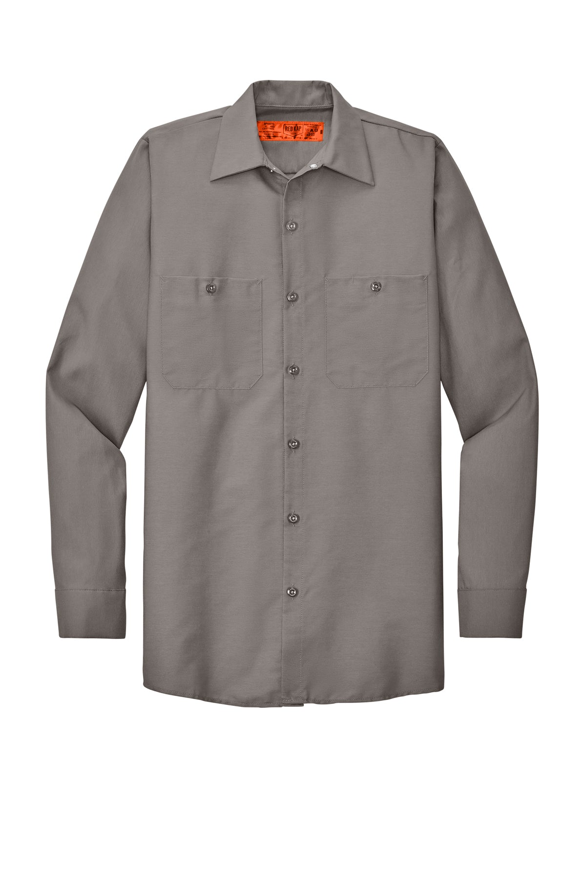 Red Kap Long Sleeve Industrial Work Shirt SP14 in Grey
