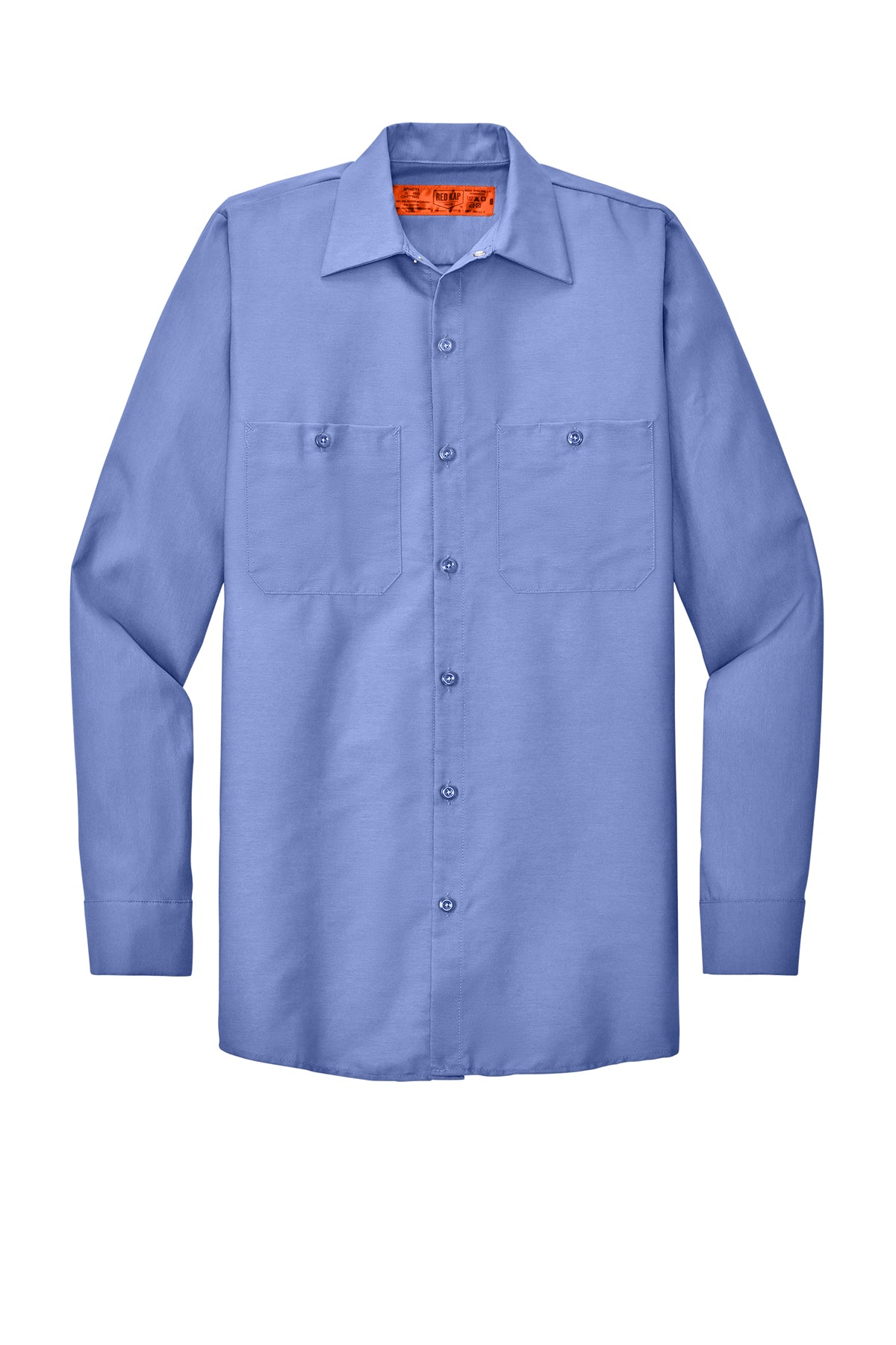 Red Kap Long Sleeve Industrial Work Shirt SP14 in Light Blue