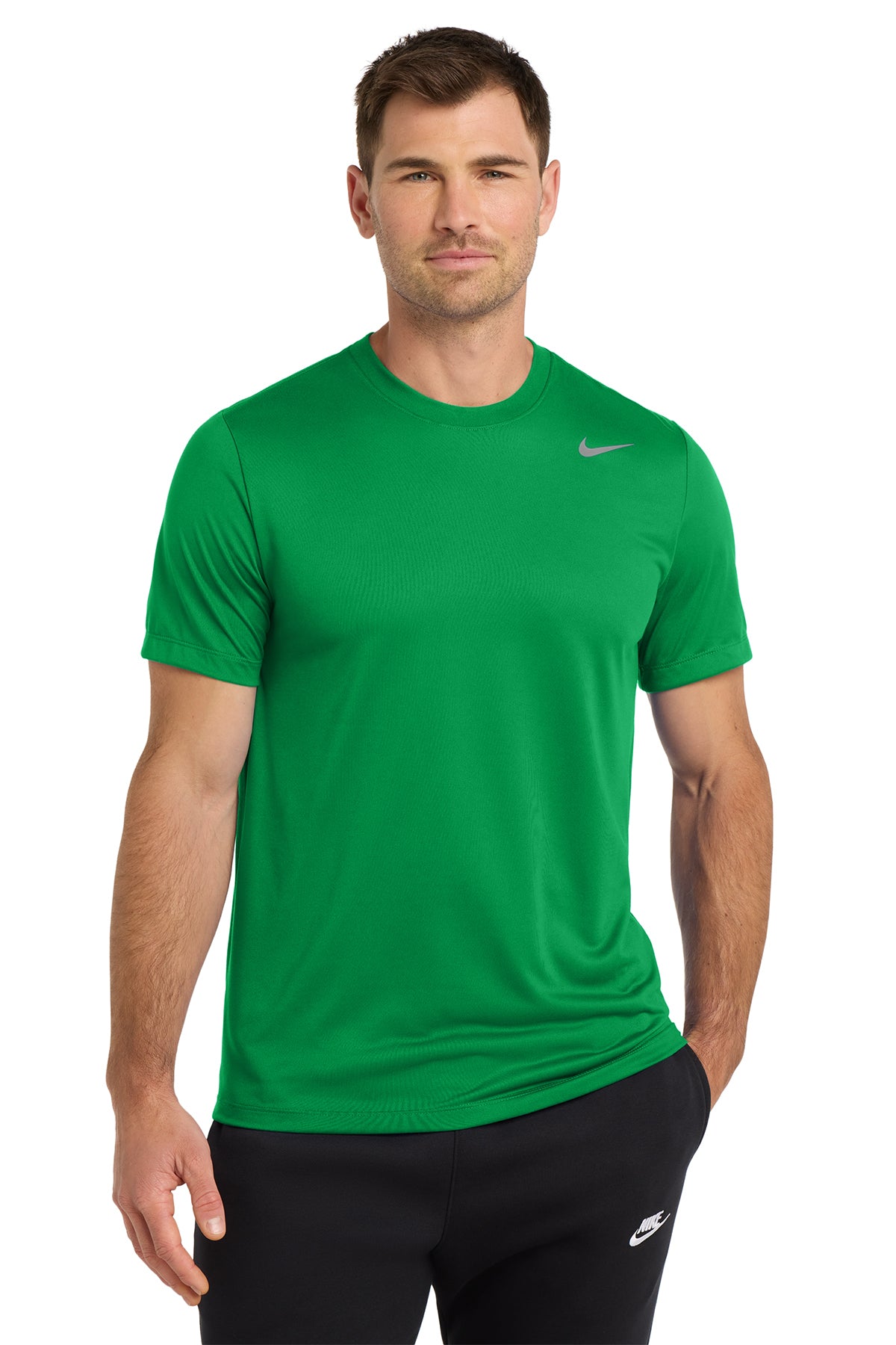 Nike Team rLegend Tee in Apple Green, style DV7299