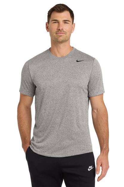Nike Team rLegend Tee in Carbon Heather, style DV7299