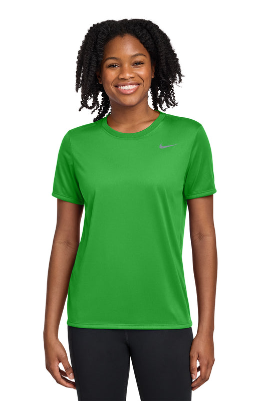 Nike Women's Team rLegend Tee in Apple Green, style DV7312