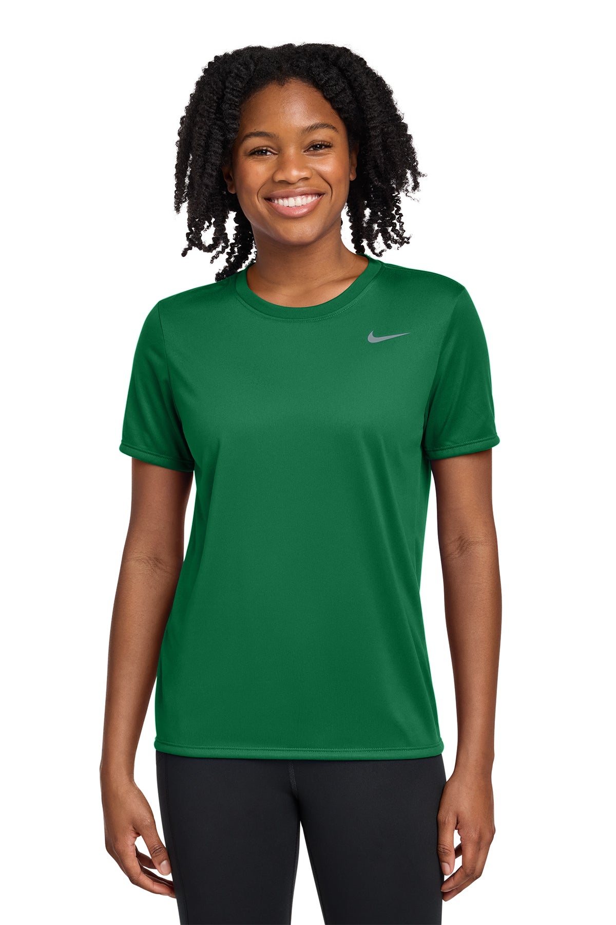 Nike Women's Team rLegend Tee in Gorge Green, style DV7312