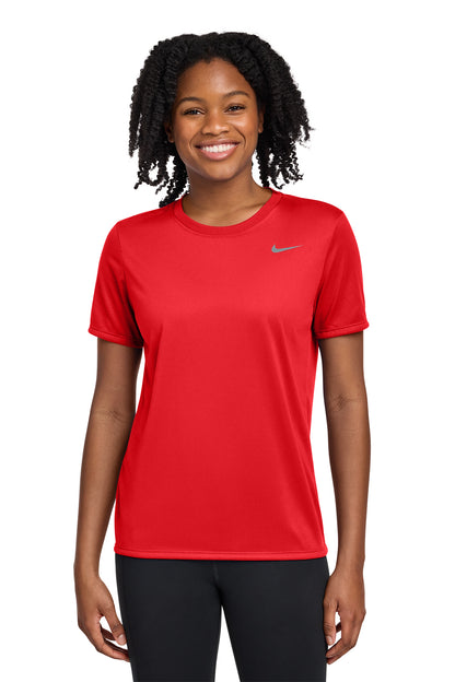 Nike Women's Team rLegend Tee in University Red, style DV7312