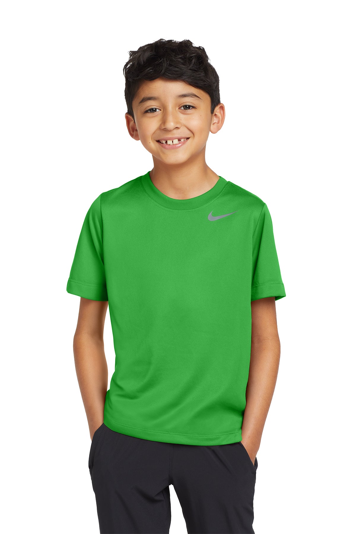 Nike Youth Team rLegend Tee in Apple Green, style DV7317