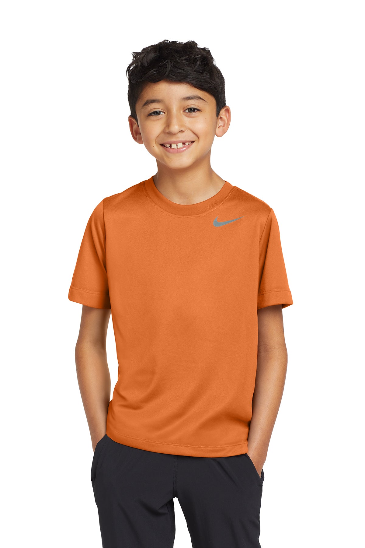 Nike Youth Team rLegend Tee in Desert Orange, style DV7317