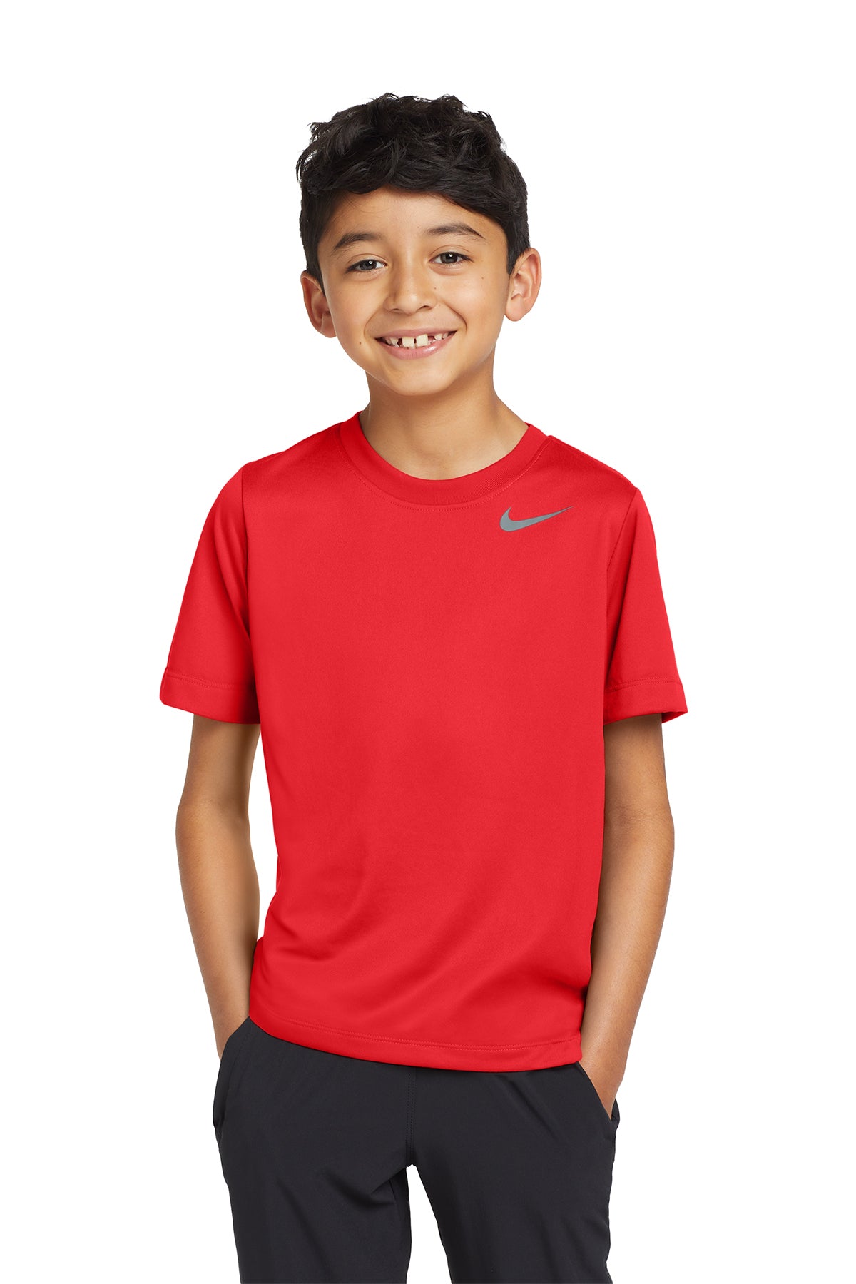 Nike Youth Team rLegend Tee in University Red, style DV7317