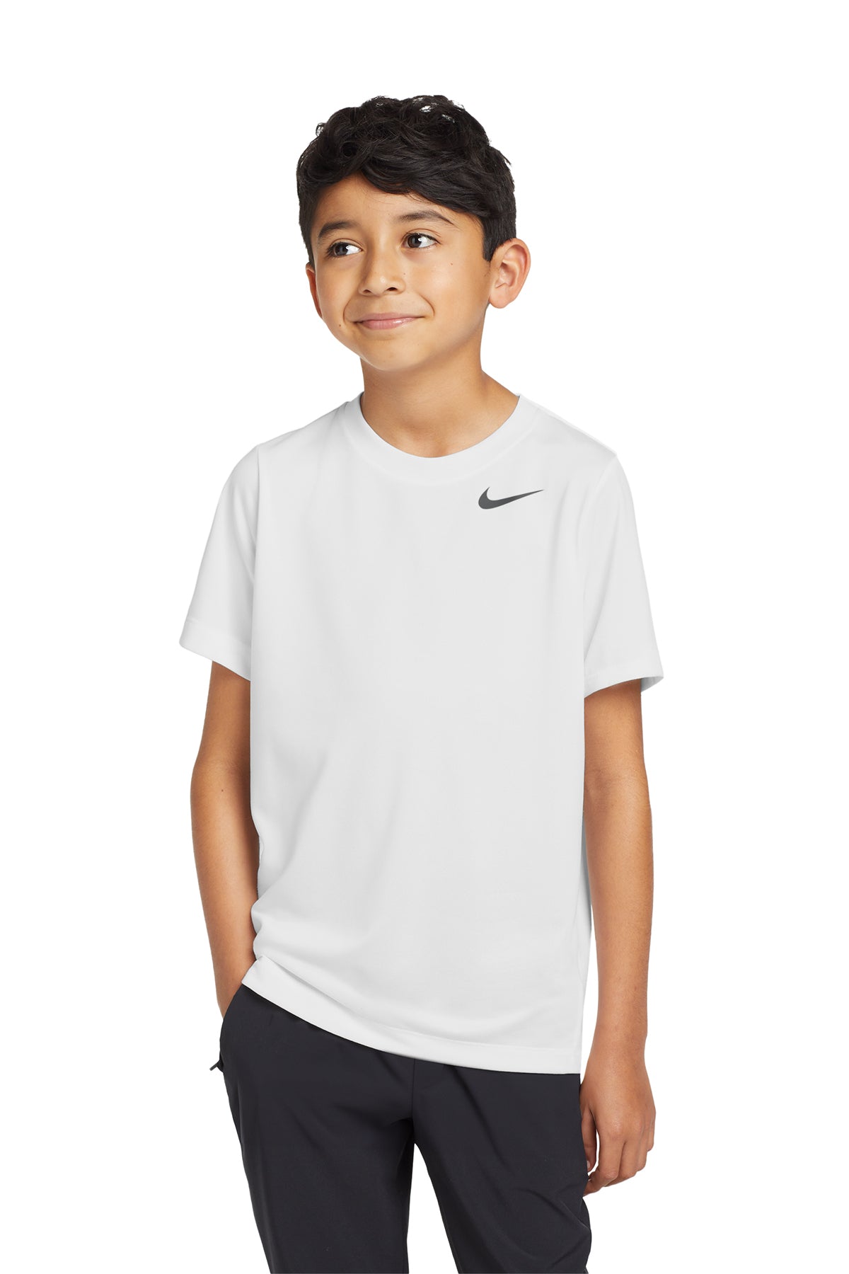 Nike Youth Team rLegend Tee in White, style DV7317