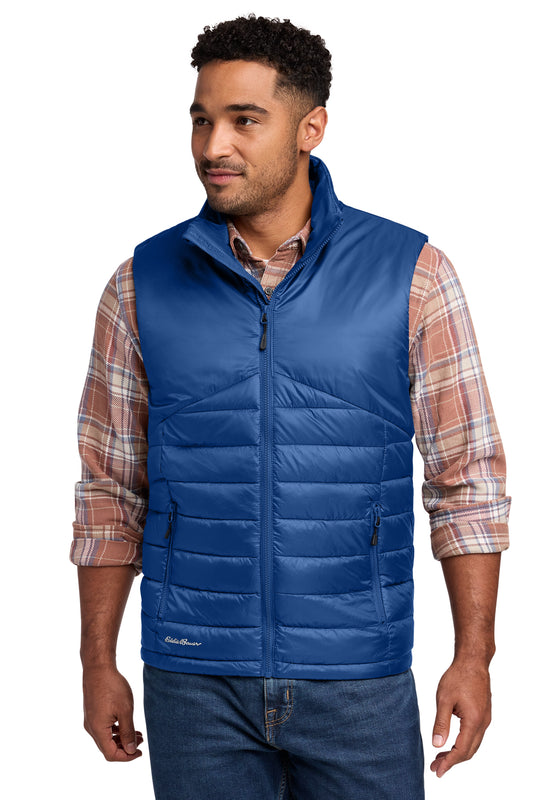 Eddie Bauer Quilted Vest in Cobalt Blue, style EB512