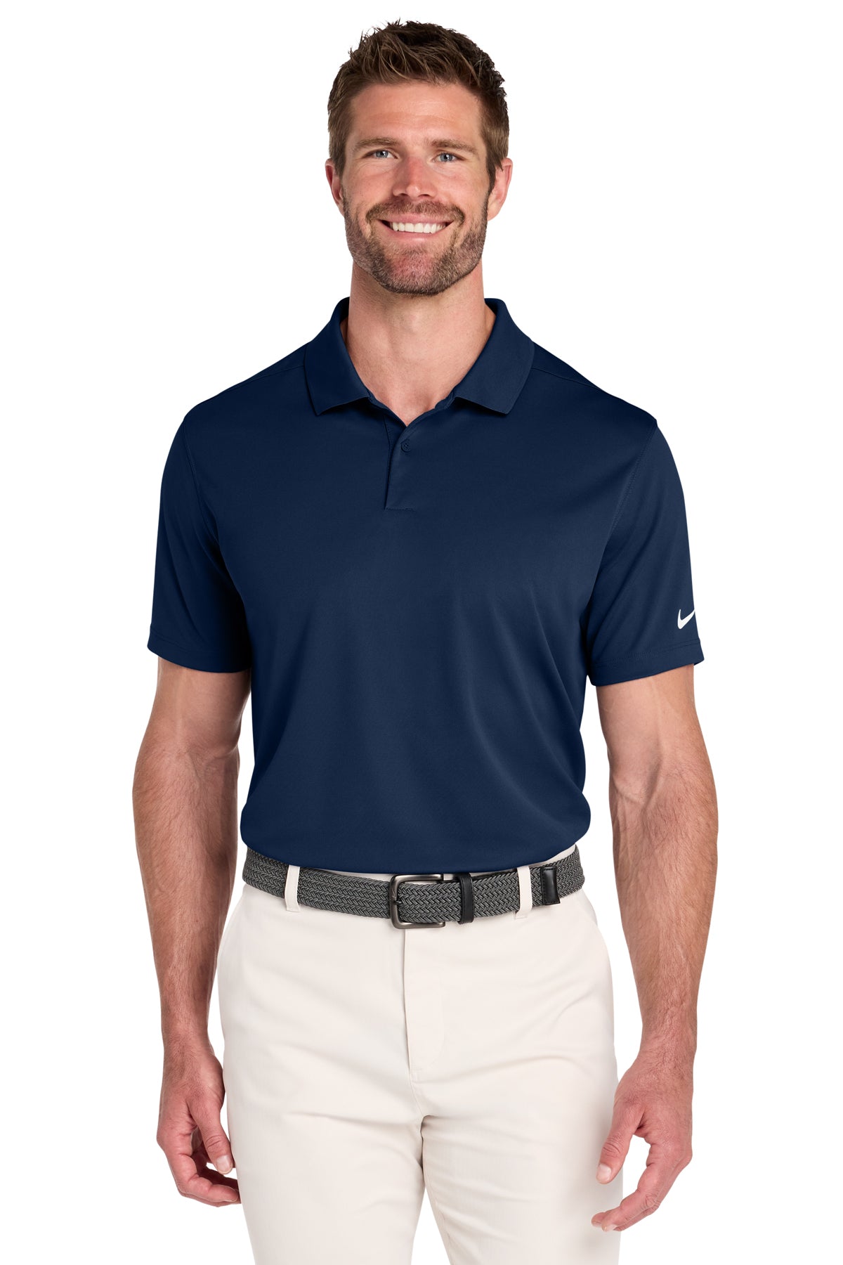 Nike Victory Solid Polo in College Navy, style NKDX6684
