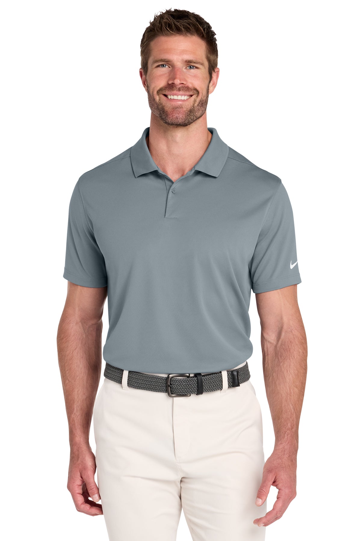 Nike Victory Solid Polo in Cool Grey, style NKDX6684