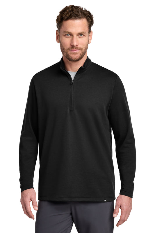 TravisMathew Coveside 1/4-Zip in Black, style TM1MZ339