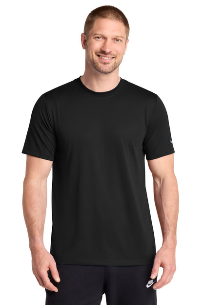 Nike Swoosh Sleeve rLegend Tee in Black, style NKDX8730
