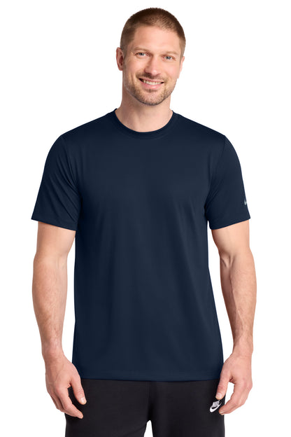 Nike Swoosh Sleeve rLegend Tee in College Navy, style NKDX8730