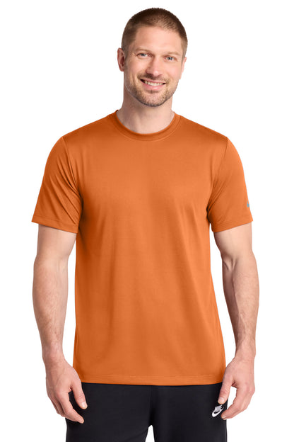 Nike Swoosh Sleeve rLegend Tee in Desert Orange, style NKDX8730