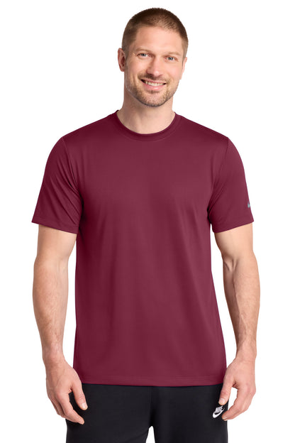 Nike Swoosh Sleeve rLegend Tee in Team Maroon, style NKDX8730