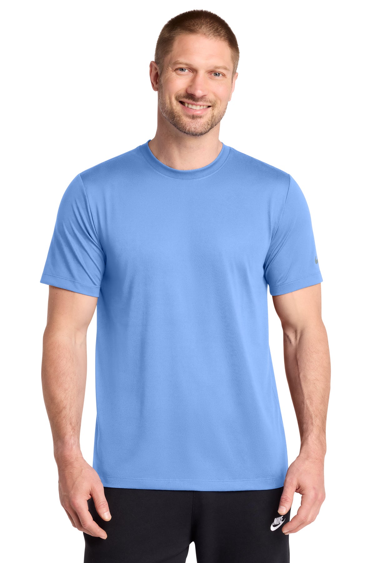 Nike Swoosh Sleeve rLegend Tee in Valor Blue, style NKDX8730
