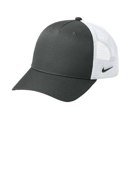Nike Snapback Mesh Trucker Cap in Anthracite/ White, style NKFN9893