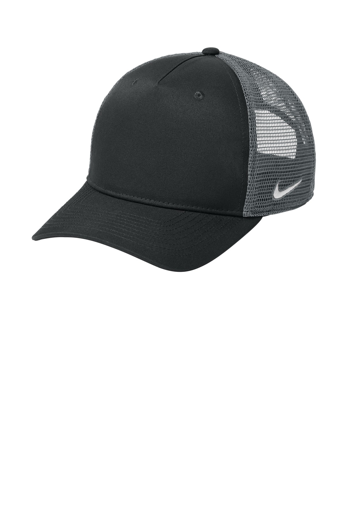Nike Snapback Mesh Trucker Cap in Black/ Dark Grey, style NKFN9893