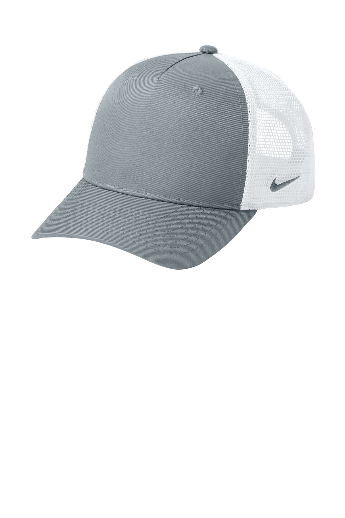 Nike Snapback Mesh Trucker Cap in Cool Grey/ White, style NKFN9893